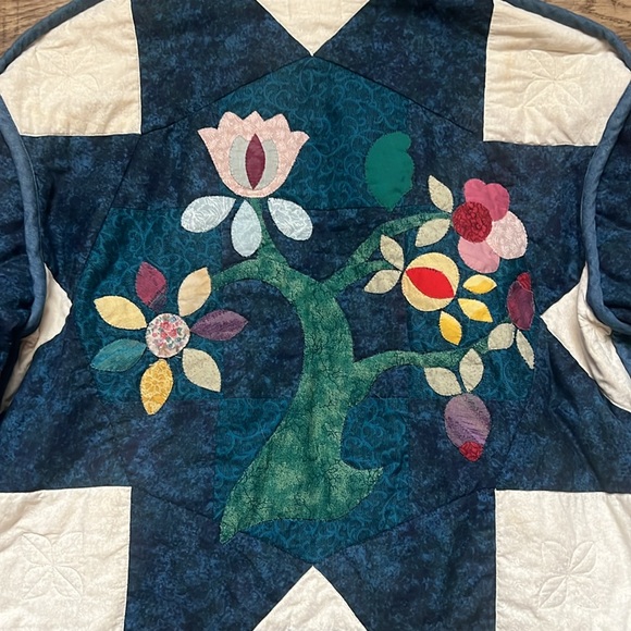 One of a Kind Hey Johanna Flower Quilt Jacket - Picture 3 of 10